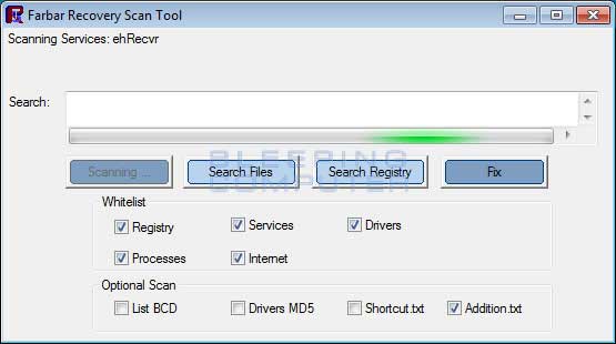 FRST scanning and generating report