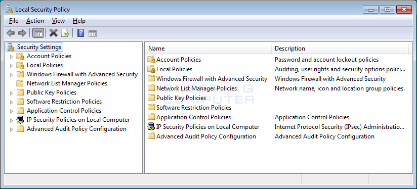 Local Security Policy Editor