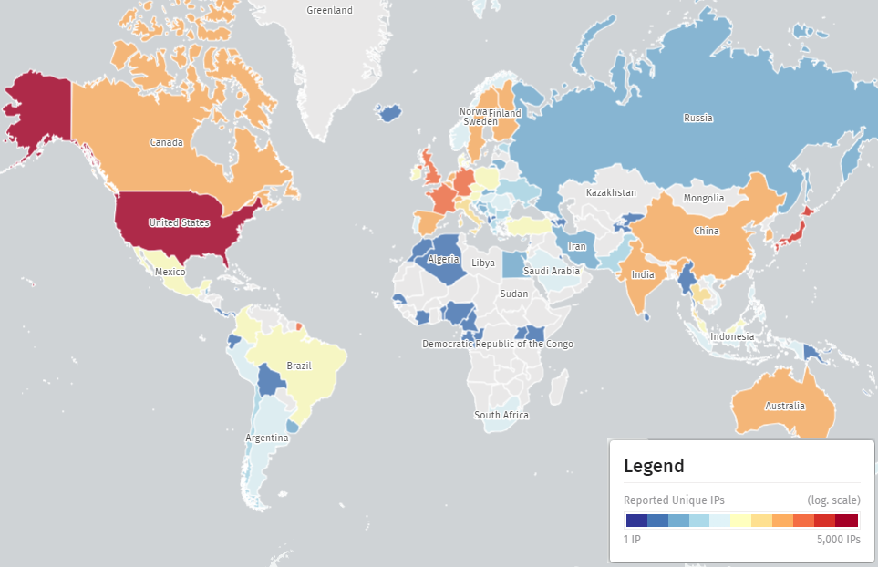 Vulnerable Ivanti endpoints worldwide